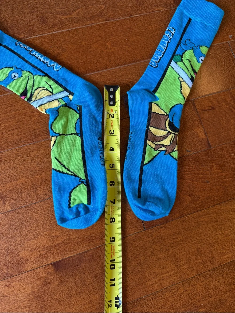 Teenage Mutant Ninja Turtles Blue Novelty Crew Socks